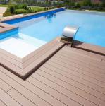 DIY Light Grey Deep Embossed Co-extruded Swimming Pool Waterproof Planks