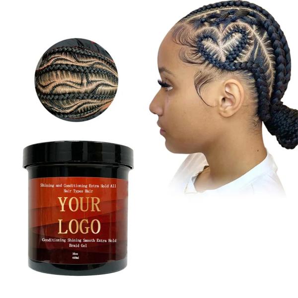 Braids Twists Braid Gel Extreme Hold Adds High Shine Edge Control Hair Wax Gel