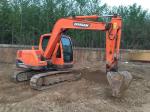Used DX75 Hydraulic Crawler Excavator, Unpainted Second Hand Doosan Excavator