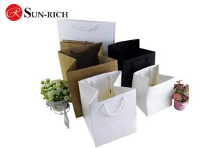 Wholesale Custom white black Brown big square Paper storage bag for flower , bonsai from china suppliers
