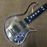 High quality LED light acrylic electric guitar rosewood fingerboard, free