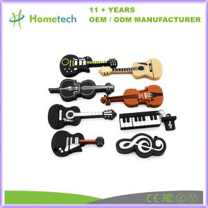 Wholesale Cartoon Electric Guitar USB Flash Drive 1GB 2GB USB 2.0 Pen Drive 16GB 32GB from china suppliers