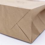 150grams Kraft Paper Handles Food Delivery Die Cut Paper Bags Customized