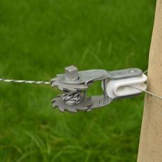 Wholesale Aluminum Electric Fence Strainers Insulated Ratchet Strainer With Metal Spring Clips from china suppliers