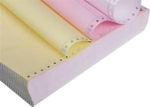 Wholesale 210mmx101mm 80 CB White CMYK Continuous Computer Printing Paper from china suppliers