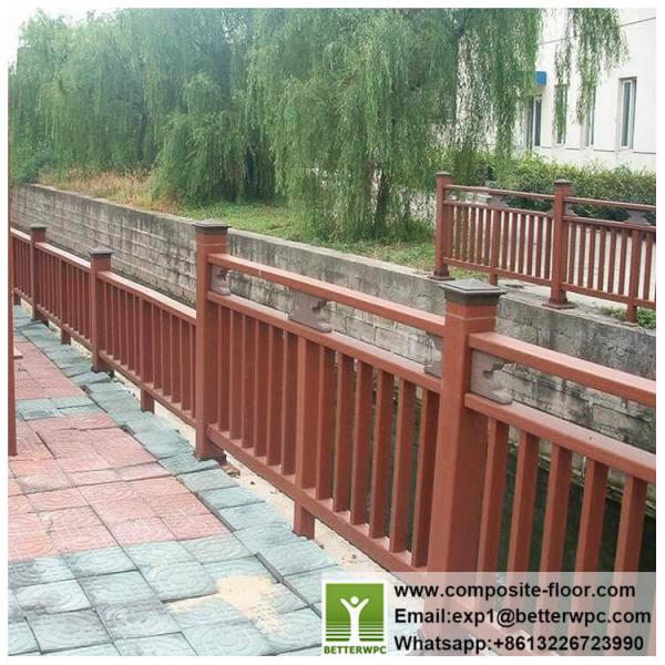 Factory price Wood Plastic Fence/Railing/Composite Post Outdoor Anti Termites Waterproof Decorative Garden WPC Railing