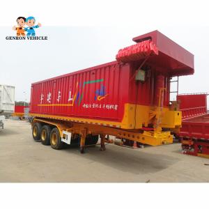 Wholesale 3 Axles Rear Dumping Semitrailer With Automatic Tarpaulin Export To Tanzania, Ghana, Kazakhstan, Uzbekistan, Malaysia from china suppliers
