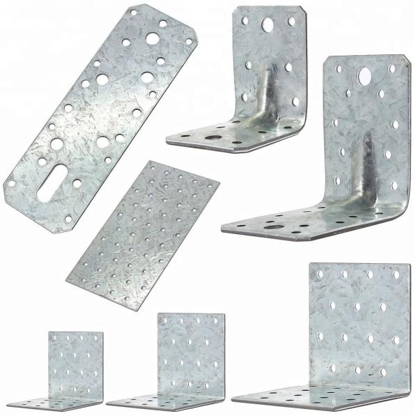 Wood Joint Connector Galvanized Steel Frame Corner Bracket Machining Process