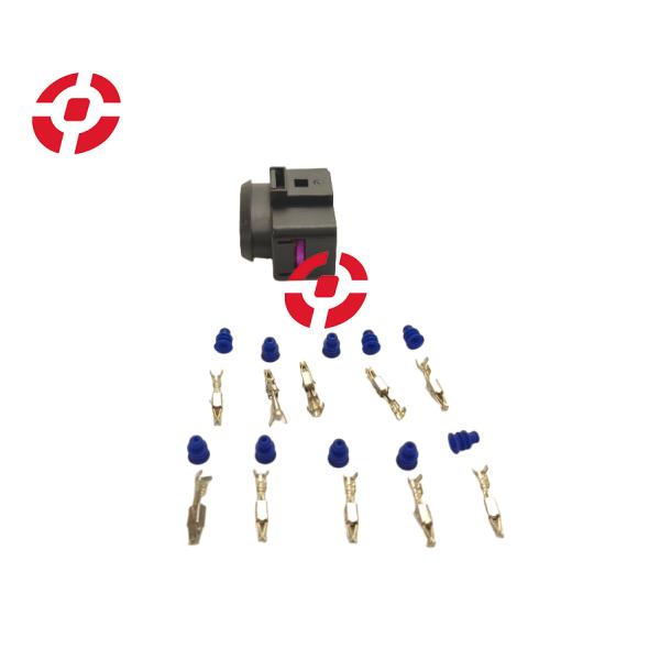 Auto Wire Harness Plugs Auto Temp Sensor Plug 1 Set 10 Pin 3.5mm Auto Waterproof Connector Deflation Valve Halogen Headlight Plug 6R0973735