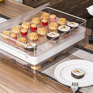 Refrigerator Organizer Bins,Food Storage Container With Lids For Fruit, Vegetables, Bacon Meat Cheese Keeper