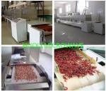 Tunnel Microwave Drying Machine Sterilizing Equipment For Nuts / Pet Food / Meat