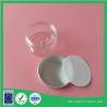 Buy cheap transparent 50 ml plastic jar with screw on lid with aluminum lid from wholesalers
