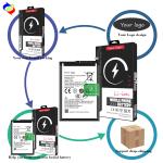 BL-49FI 5000mAh Li-ion Cell Phone Battery for itel P36 P37 Silver Stock OEM