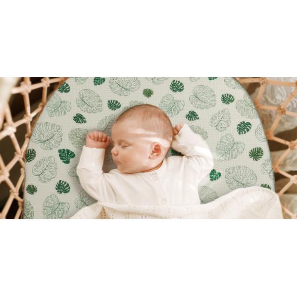 Gauze Bassinet Sheet Set Ultra Soft Modern Style With Multiple Colors