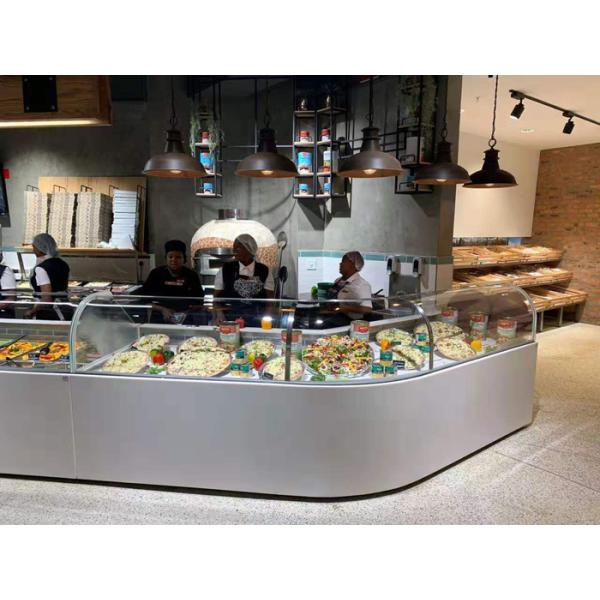 - 2 To 6 Degree Open Display Cases , Cold Deli Showcase Unique Design