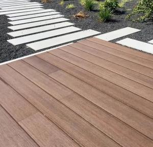 Wholesale 3d Embossed WPC Wood Decking Outdoor Wooden Plastic Composite Flooring from china suppliers