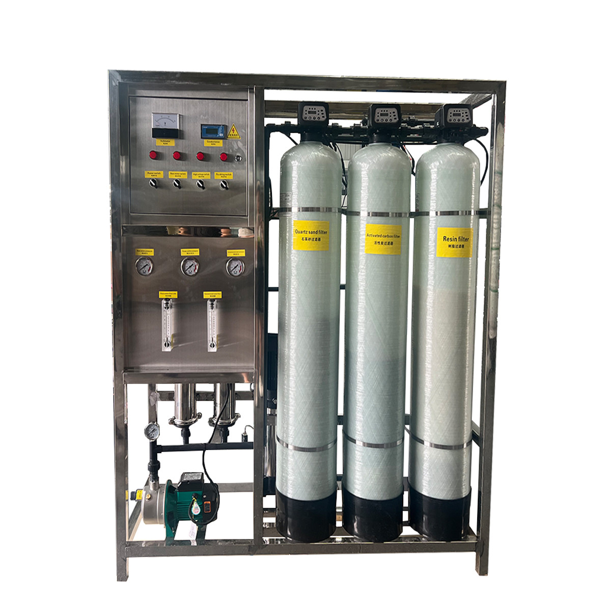 Manual Operation Reverse Osmosis Water Purifier Machine Drinking Water Treatment Machinery