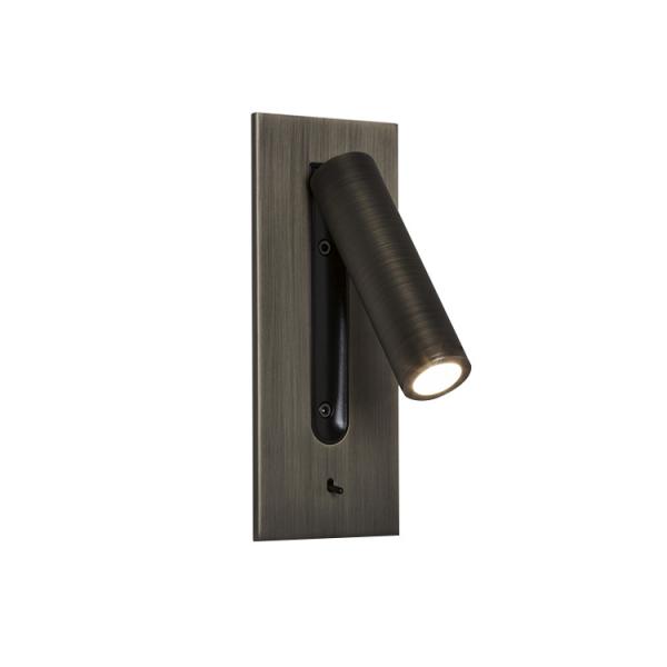 Adjustable recessed mounted Ancient bronze 3W LED wall lamps & led reading light for bedside