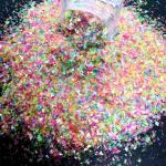 1KG Min Order Custom Polyester Christmas Confetti Glitter Shape for Ramadan