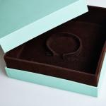 Rigid Cardboard Packaging Box Small Jewelry Box With Velvet Tray