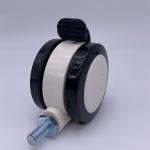 Medical PU Caster Wheels Universal Rotate Top Plate With Brake Castor