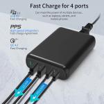 150W PD GaN USB C Charger QC 4.0 3.0 Dual Type C 100W PPS Charging Adapter