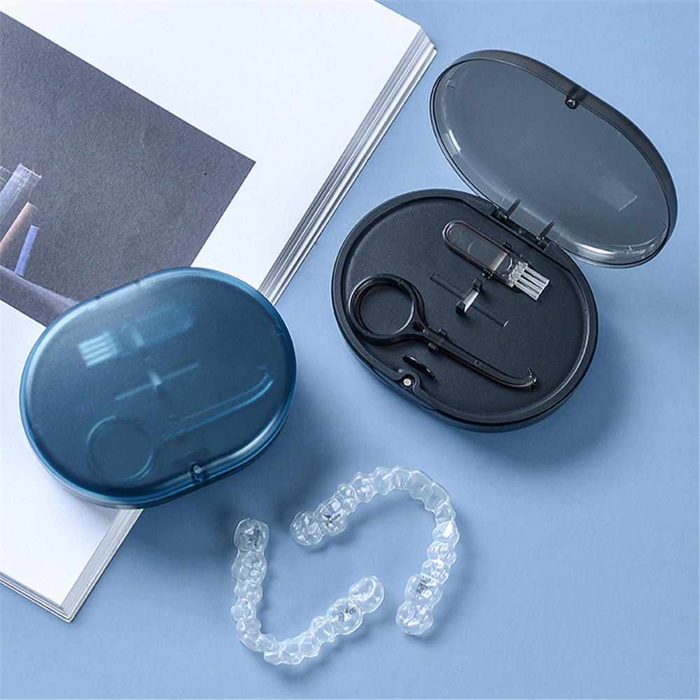 Dental Orthodontic Retainer Cases Portable For Braces Storage