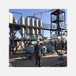 Q245 Steel Used Oil Refinery Distilling Machine For Diesel Fuel Base Oil