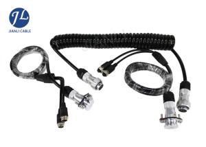 Wholesale Custom Vehicle 5 Pole Rear View Camera Cable , 2 Channel Coil Twisted Pair Cable from china suppliers
