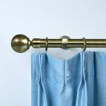 28MM Ball Shape Curtain Finial Anti-Brass color 6M Curtain Pole With Single