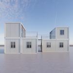 BOX SPACE 2 Bedrooms Quick Build Prefabricated Villa, Modular Mobile Container
