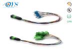 Fiber Optic Ribbon Cable 24 Fiber SM MPO To LC Breakout Jumper MPO/MTP 0.9mm