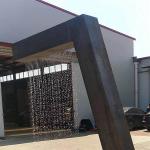 Tall 8ft Corten Steel Rain Curtain Water Feature Garden SGS Rusty