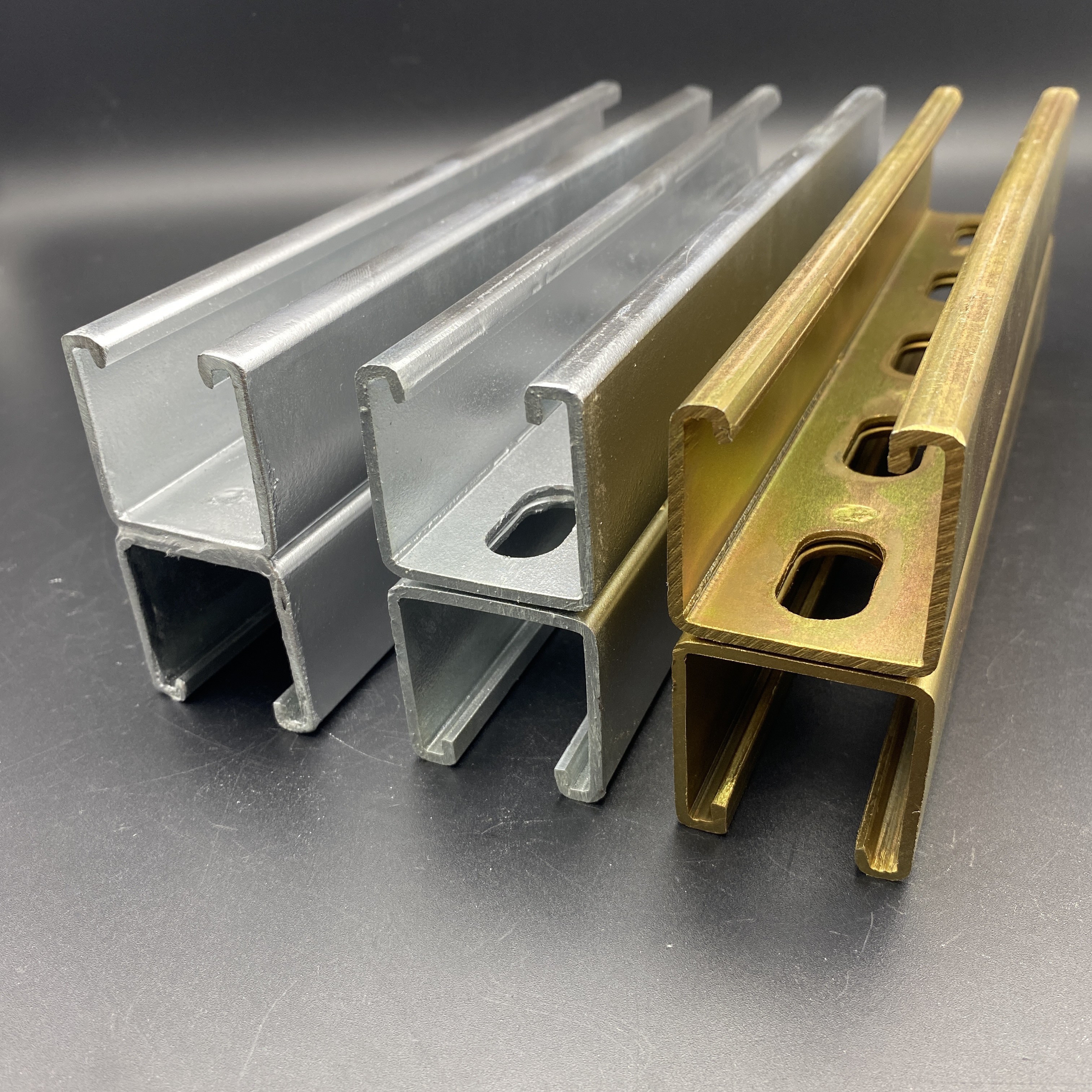 Hot Dip Galvanized 41x82 41x124 Spot Welding Double Unistrut Channel
