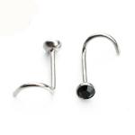Stainless Steel Crystal Rhinestone Nose Rings Nose Studs Hooks Body Piercing