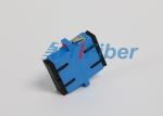 SC / UPC Singlemode Fiber Optic Adapter , Duplex Fiber Optic Connector