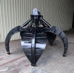 Q345B Mechanical Orange Peel Grab , Digger Grab Bucket For 10 Ton Excavator