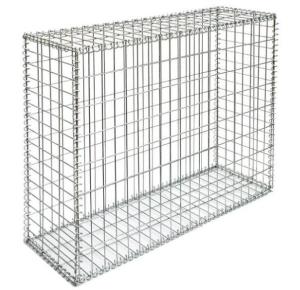 Wholesale Durable Welded Gabion Box , Silver Retaining Wall Cages Quick Installation from china suppliers
