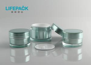 Wholesale Classic Round Empty Plastic Jars With Lids Double Wall Acrylic Outer Bottle from china suppliers