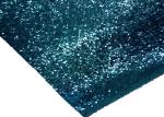 Light Blue Glitter Wallpaper Fabric , PU Fabric Backing Glitter Sparkle Fabric