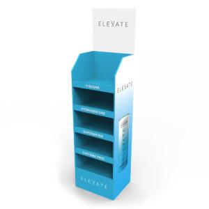 Wholesale Retail Cardboard Floor Display , Pop Display Stand For Beverage Juice Soda Water from china suppliers