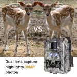 Wildlife camera KW591 no-glow dual sensors 1080P waterproof IP67 0.4s trigger