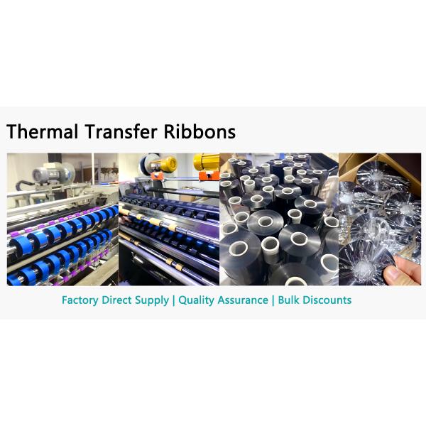 Customizable Thermal Transfer Ribbons Solvent Resistant Barcode Ribbon Roll