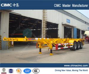 China container chassis , tri-axle 40 tons 20ft 40ft 45ft skeleton container trailer chassis on sale