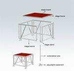 Customized Aluminum Stage Platform , Adjustable Stage Platform For Party