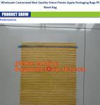 PP net vegetables leno mesh bag Color raschel PP PE mesh Plastic Nets bags
