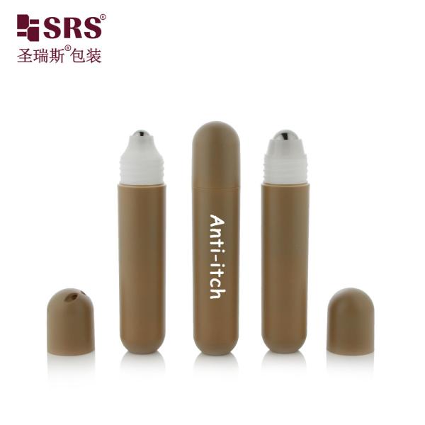 RPPG 25ml Dome Cap Inject Custom Matte Frosted Surface PP Plastic PCR Anti-Itch Liquid Roll-On Bottle Container Applicator