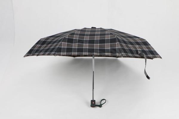 Tartan Design Auto Open Close Umbrella Automatic Close Umbrella Metal +