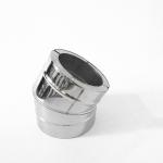 Stainless Steel Customized Double Wall Chimney Pipe 45 Degree Elbow