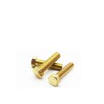 DIN933 Hex Head Brass Bolts Hexagon Screws Copper Plated Brass Hex Bolt